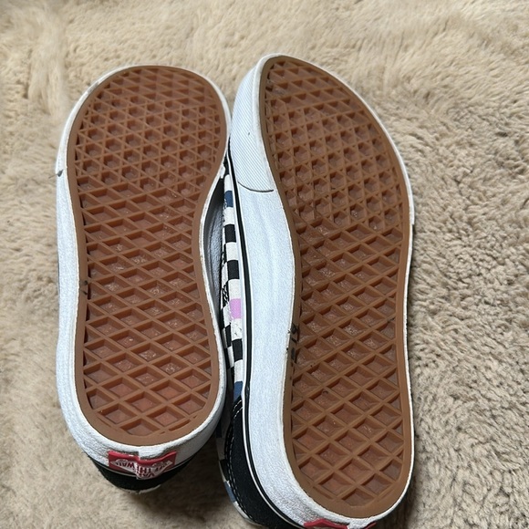 Vans Us Kids Black,White, colorful Old Skool Sneakers with Design Size-4.5(kids) - Picture 6 of 6